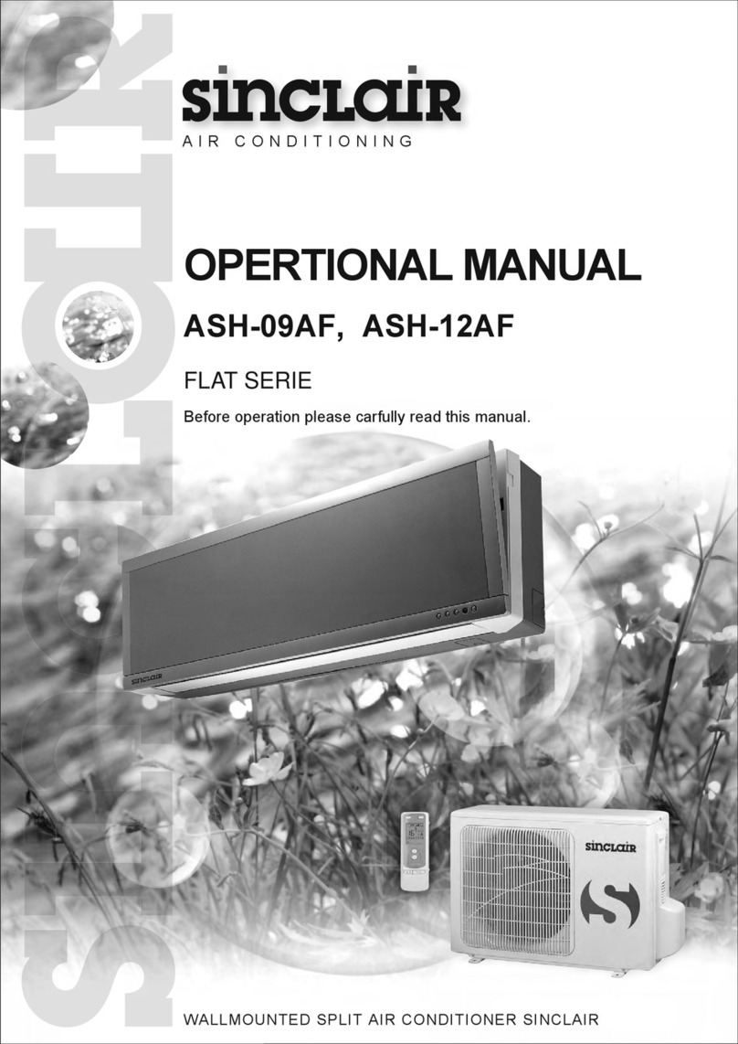 Sinclair ASH-09AF Quick start guide Sinclair ASH-09AF Quick start guide