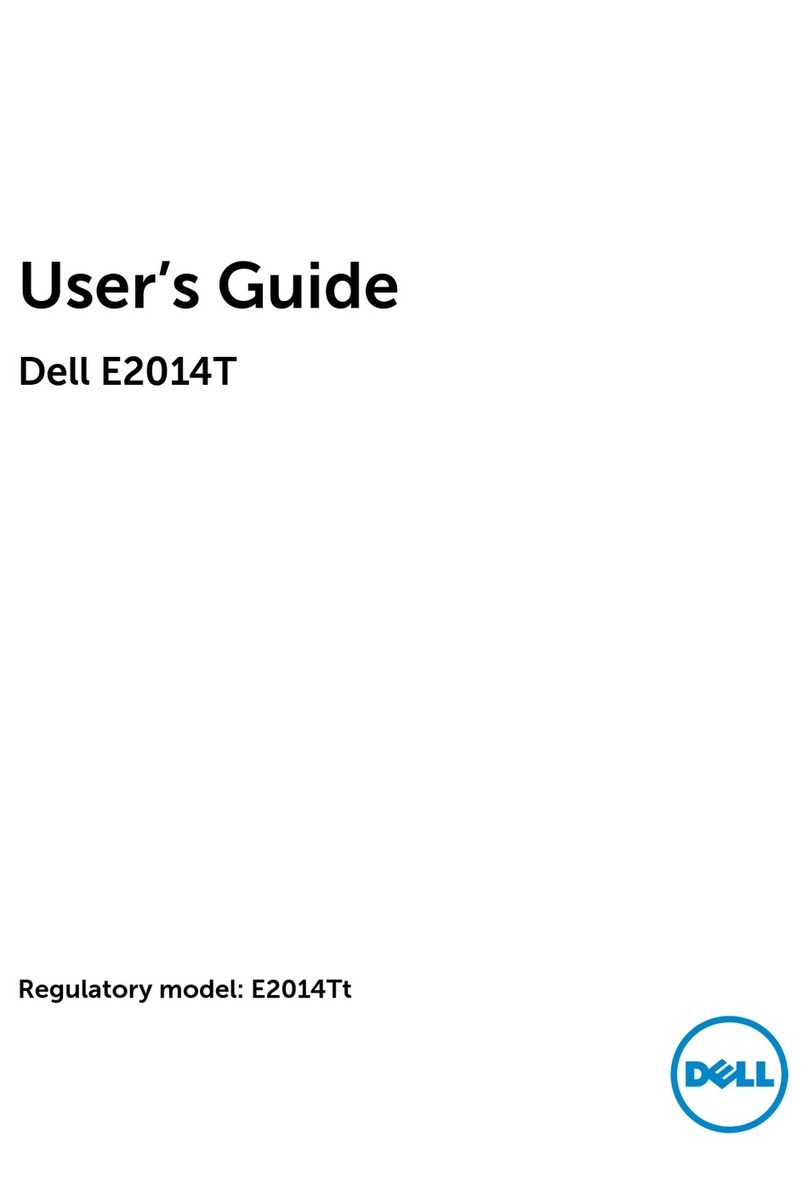 Dell E2014T User manual