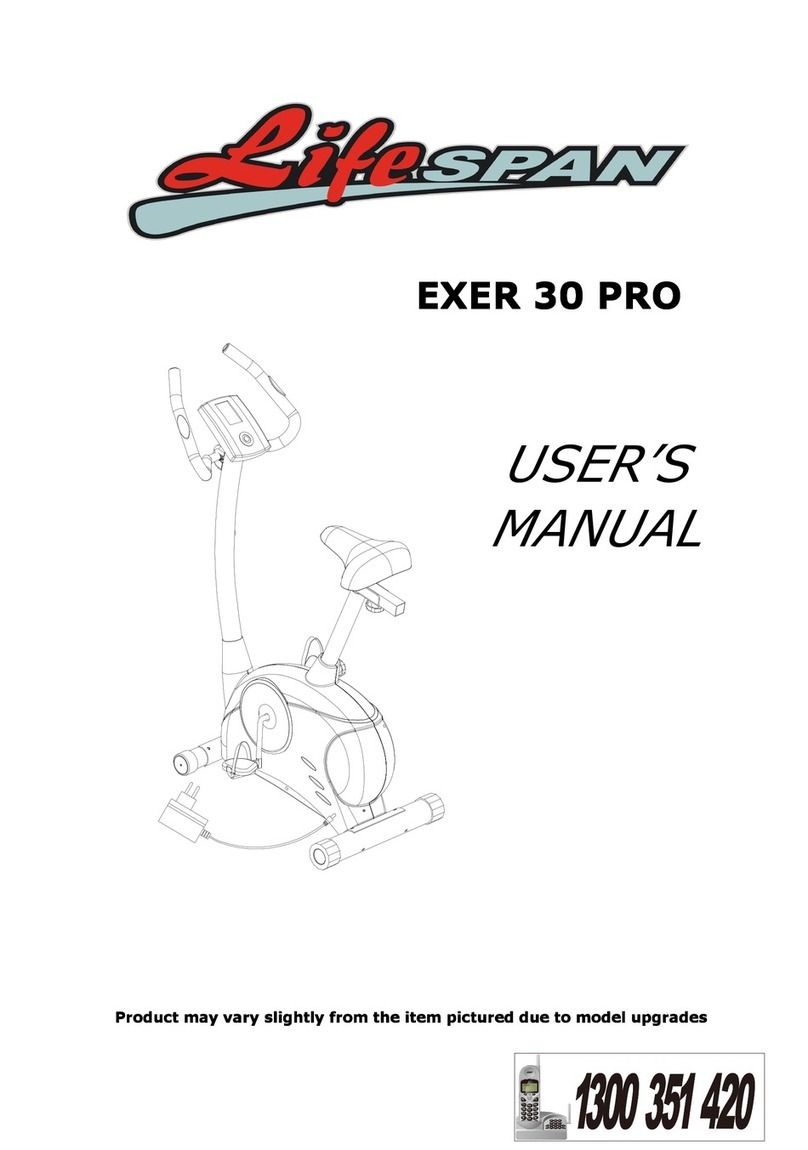 Life Span EXER 30 PRO User manual