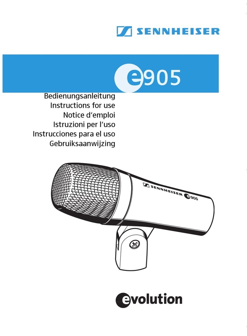 Sennheiser Evolution E 905 User manual