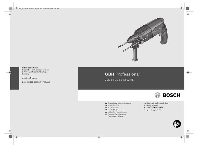 Bosch 2-22 S GBH Professional User manual