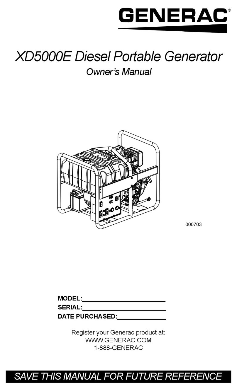 Generac Power Systems XD5000E User manual