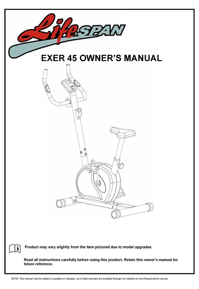 Life Span EXER 45 User manual