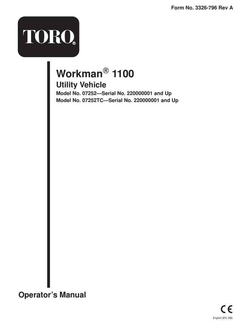 Toro 07252 Workman 1100 User manual