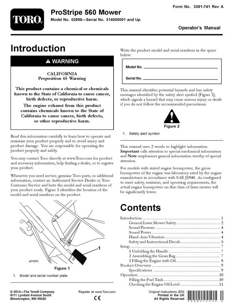 Toro 2656 User manual