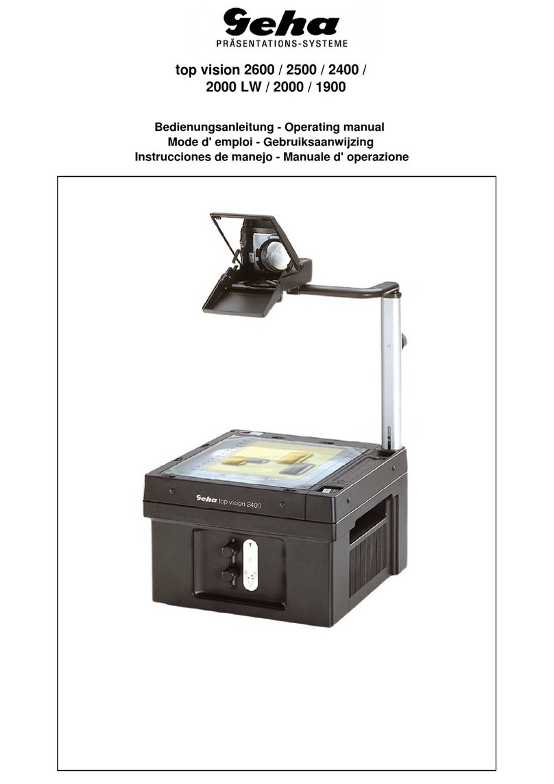 GEHA top vision 2600 User manual