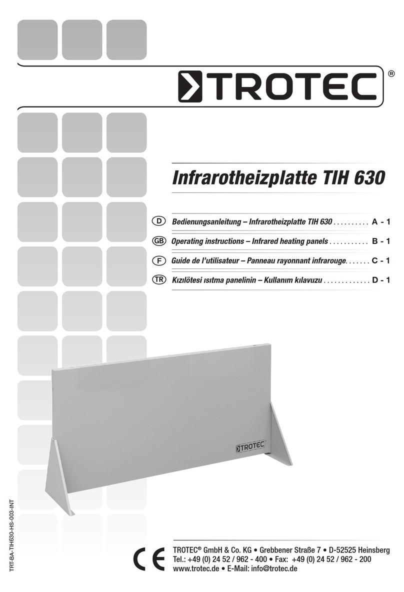Trotec TIH 630 Operating	 instruction