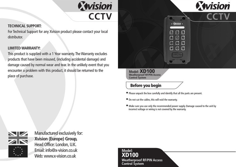 X-Vision XD100 operating instructions
