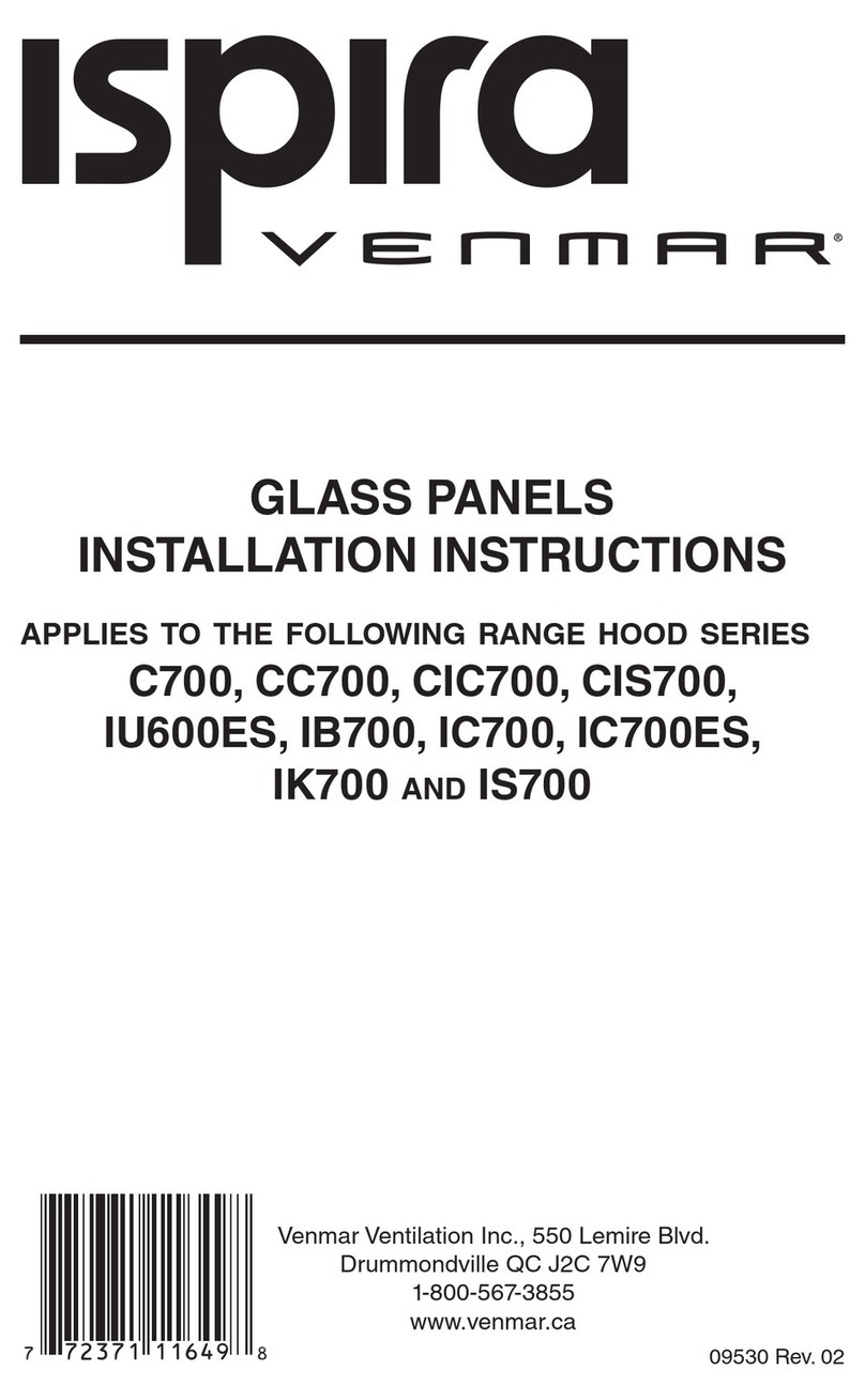 Venmar Connaisseure C700 SERIES User manual