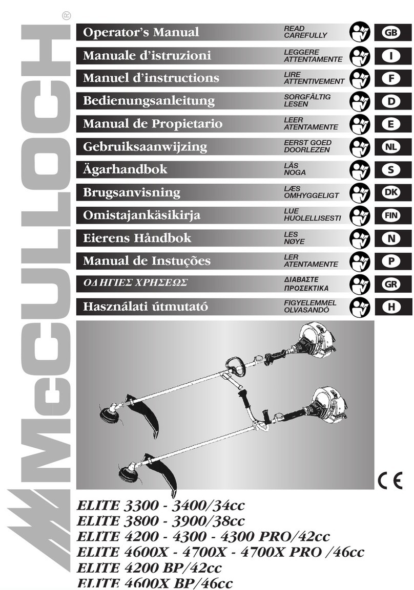 McCulloch Elite 3300 Operator's manual