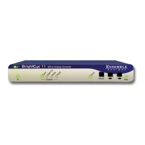 Ensemble Designs BrightEye 11 User manual