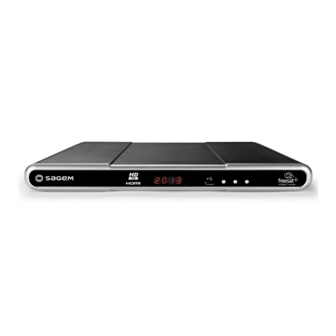 Sagem DTR94 HD FREESAT user manual