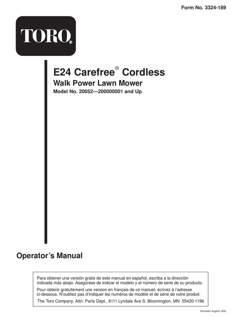 Toro 20052 User manual Toro 20052 User manual