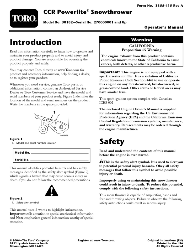 Toro CCR POWERLITE 38182 User manual