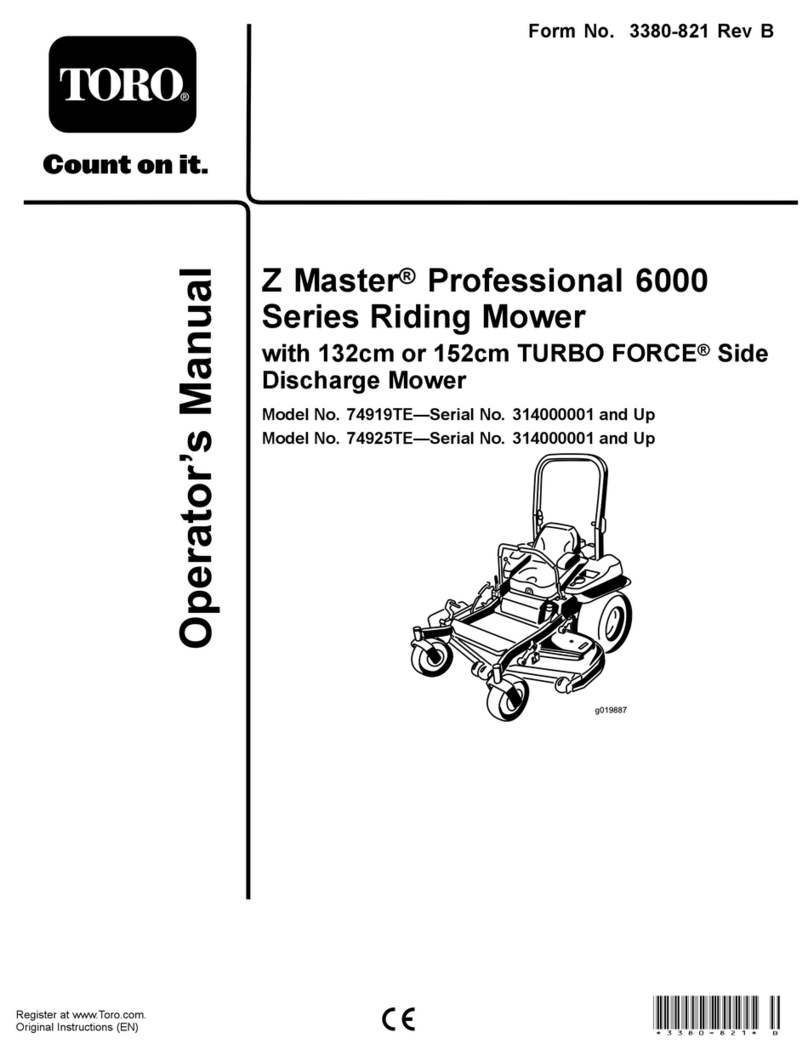 Toro Z Master 74919TE User manual Toro Z Master 74919TE User manual