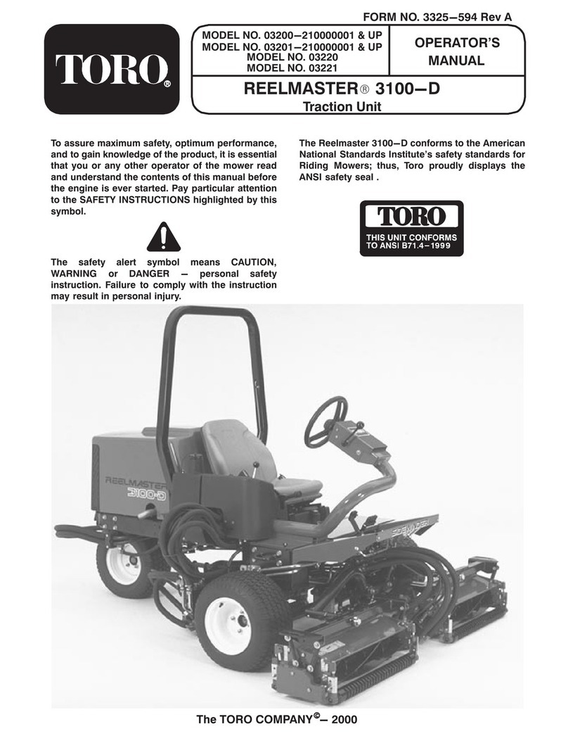 Toro 3200 User manual