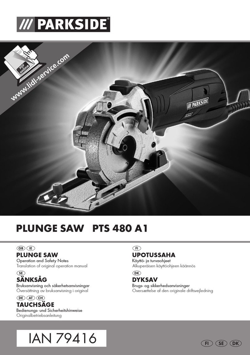 Parkside PTS 480 A1 Quick start guide