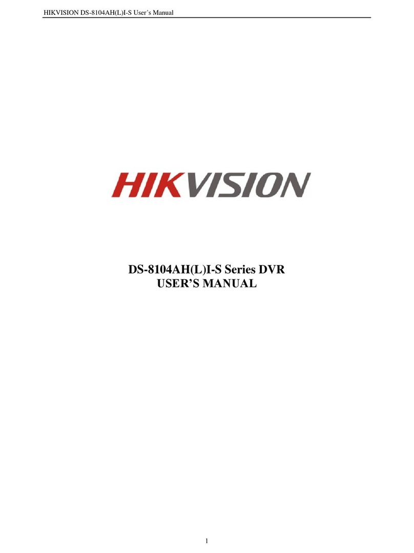 HIK VISION DS-8104AH(L) I-S Series User manual