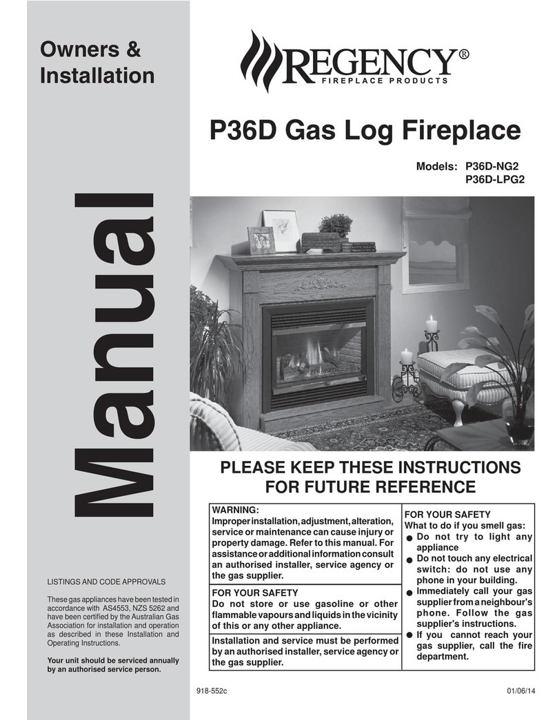 Regency P36D-NG2 Quick start guide
