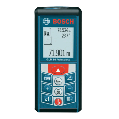 Bosch GLM 80 User manual