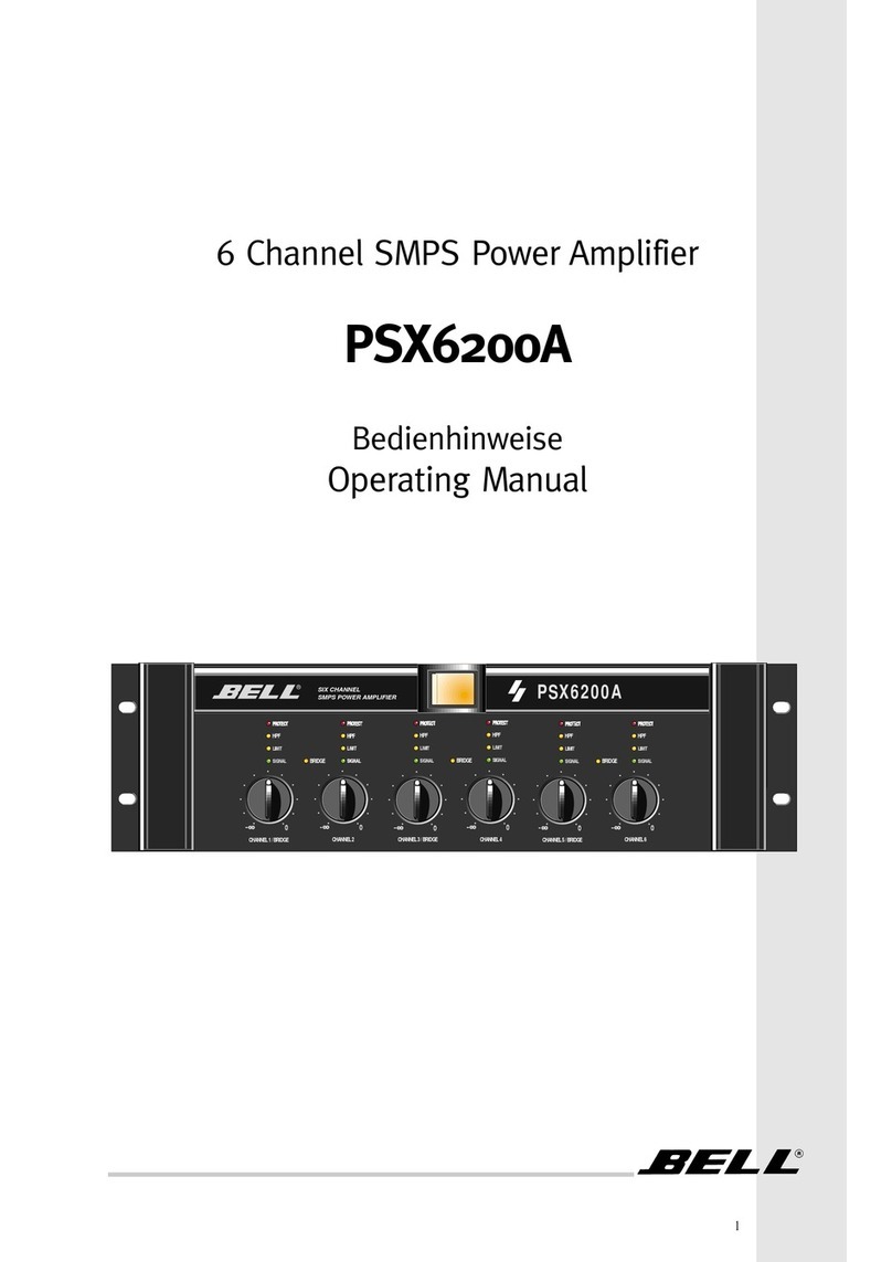 Bell PSX6200A operating manual