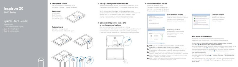 Dell Inspiron 20 3000 Series quick start guide