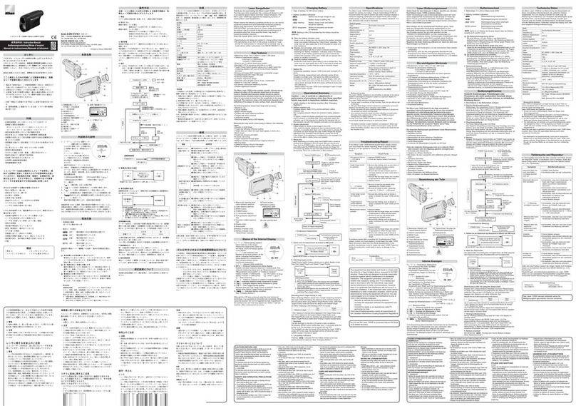 Nikon Laser 1200S User manual