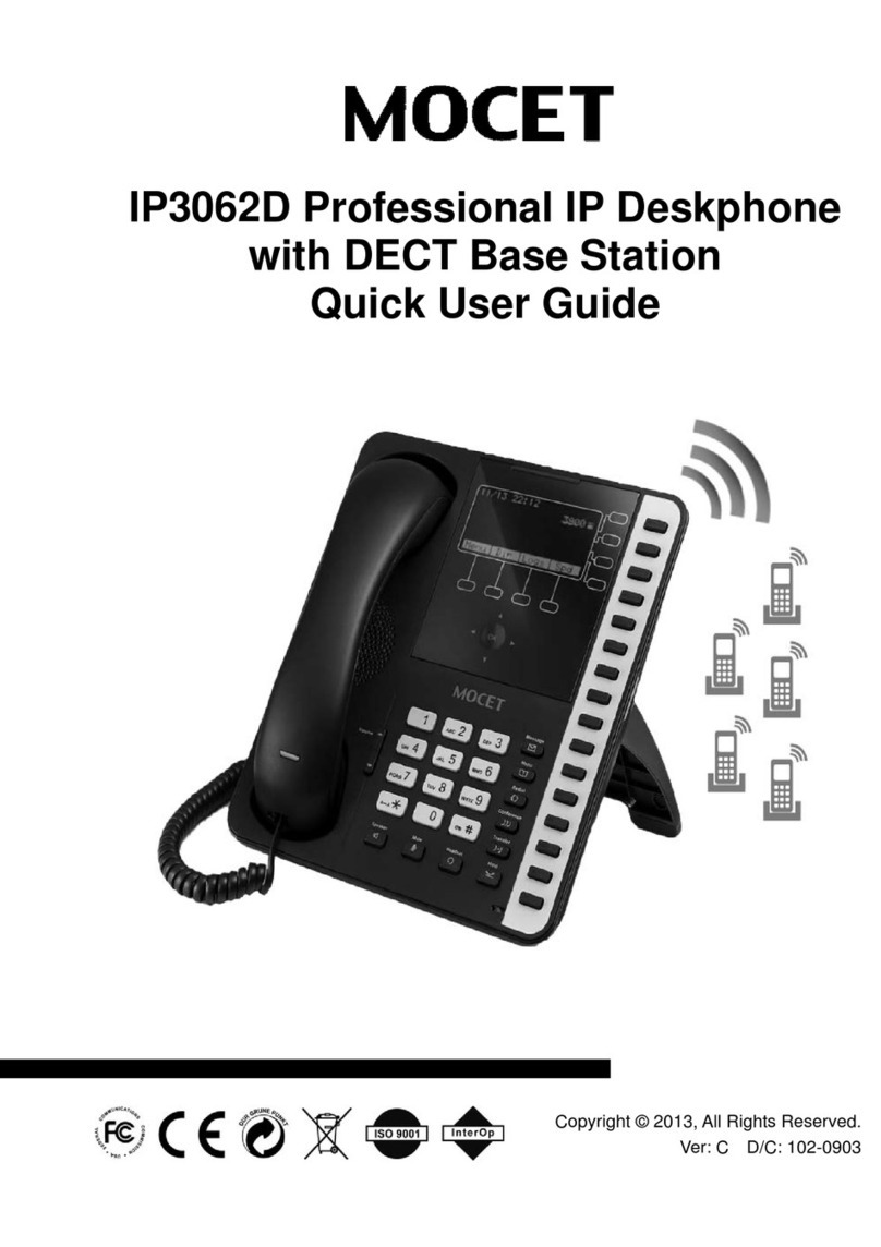 Mocet IP3062D Quick user guide