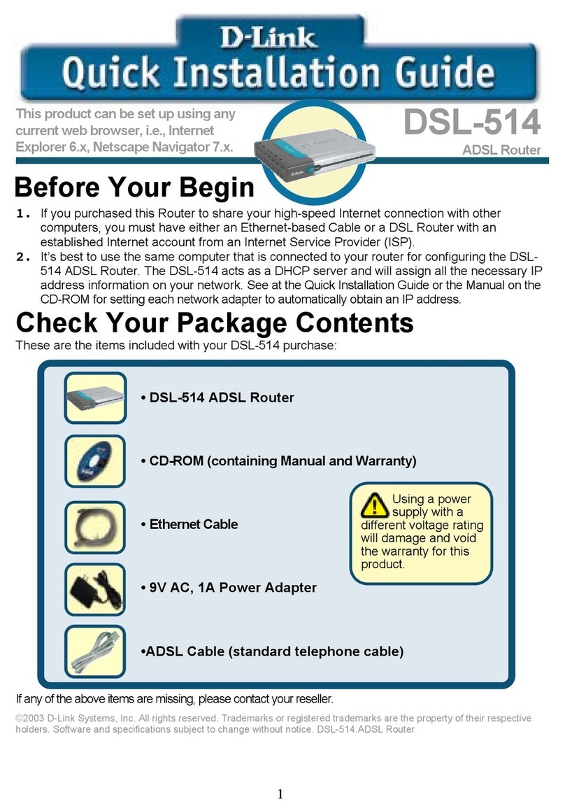 D-Link DSL-514 User manual D-Link DSL-514 User manual