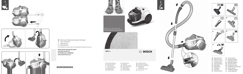 Bosch BGS?1 SERIES instruction manual
