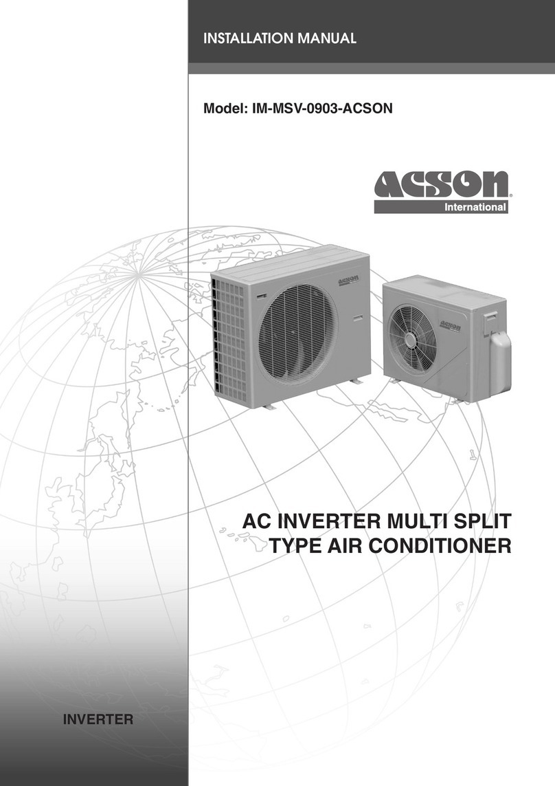 Acson IM-MSV-0903-ACSON User manual
