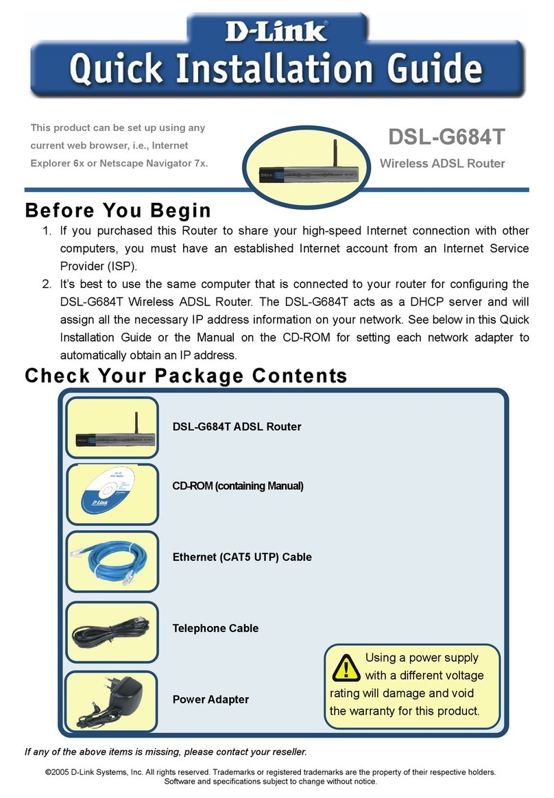D-Link DSL-G684T User manual