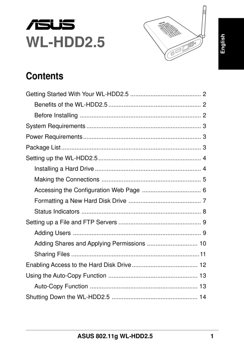Asus WL-HDD2.5 quick guide