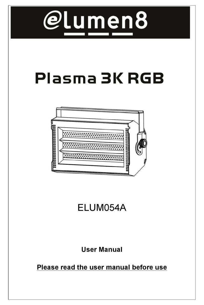Elumen8 ELUM054A Plasma 3K RGB User manual