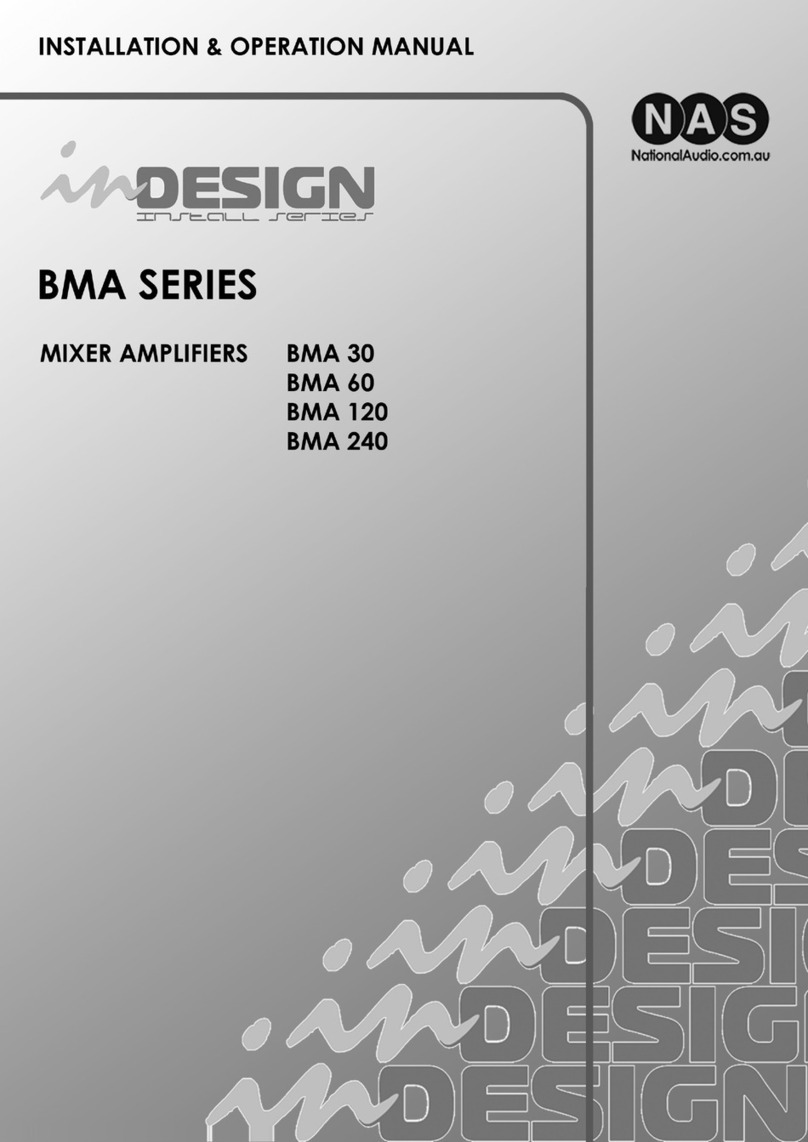 NASAB BMA 30 Installation & operation manual