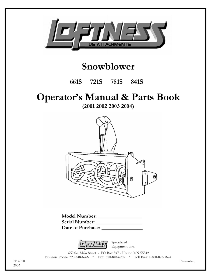 LOFTNESS 661S Operator's manual