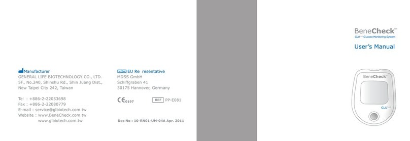 General Life Biotechnology BENECHECK GLU user manual