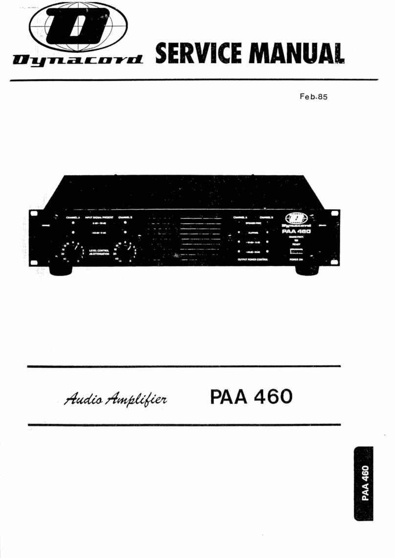 Dynacord PAA 460 User manual