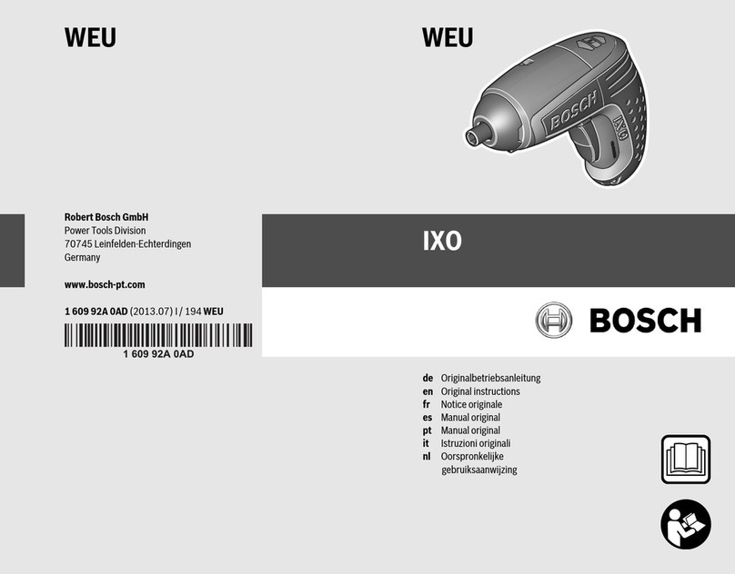 Bosch IXO User manual