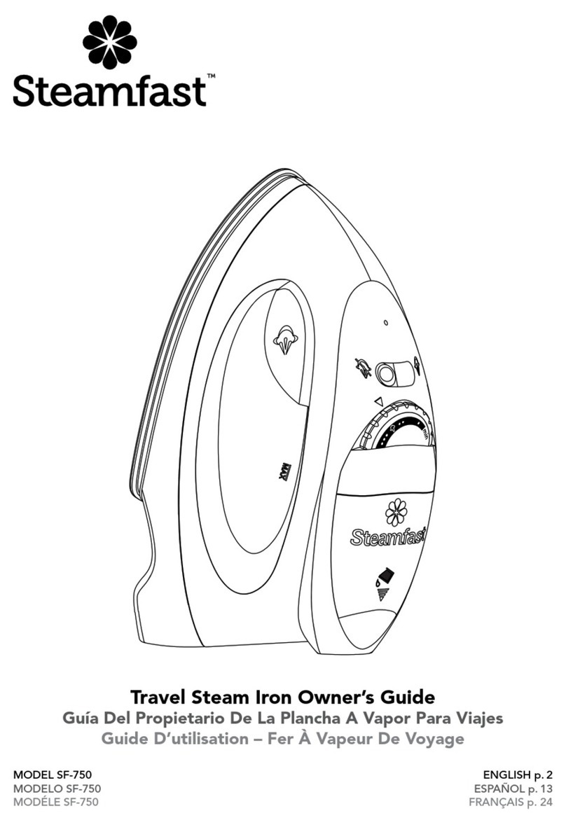 Steamfast SF-750 User manual Steamfast SF-750 User manual