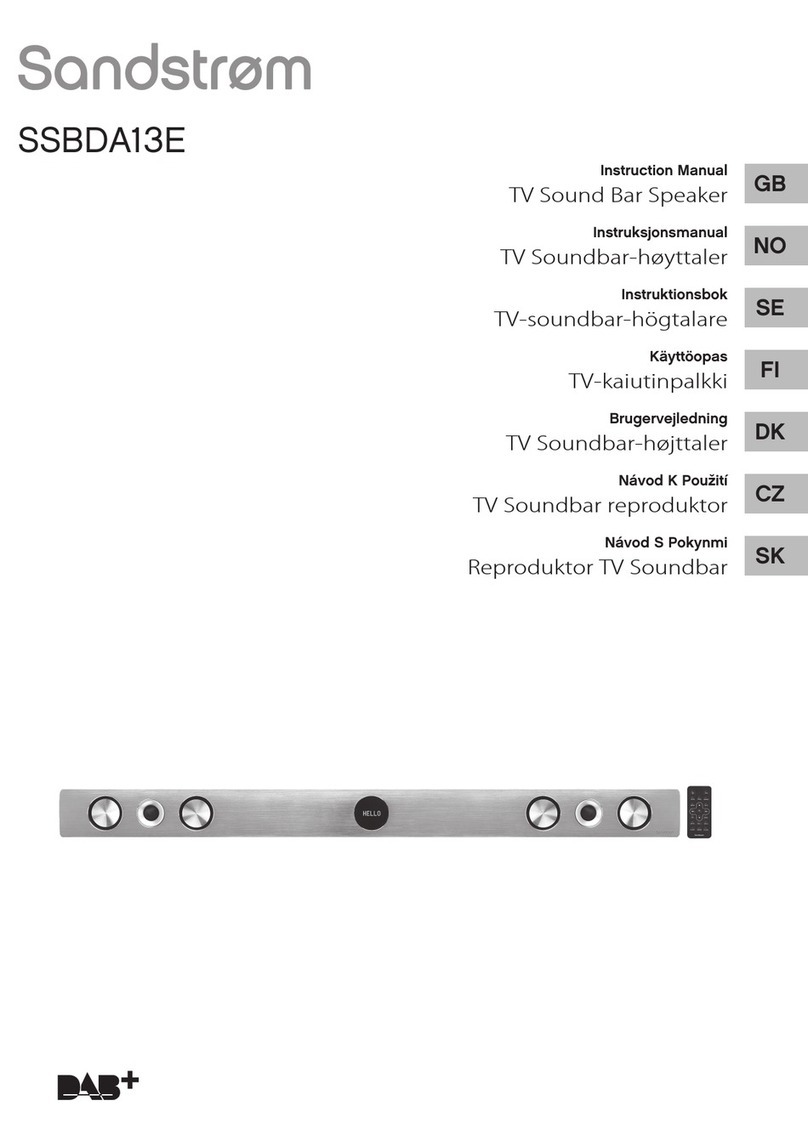 Sandstrom SSBDA13E instruction manual