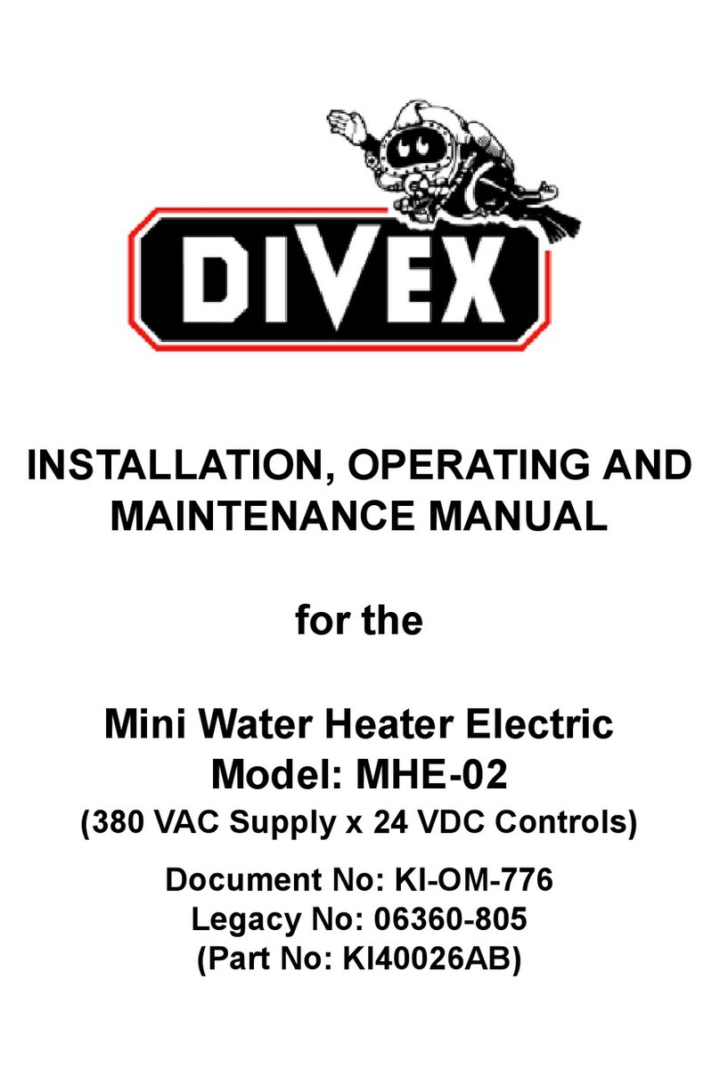 DIVEX MHE-02 Installation, operating and maintenance manual