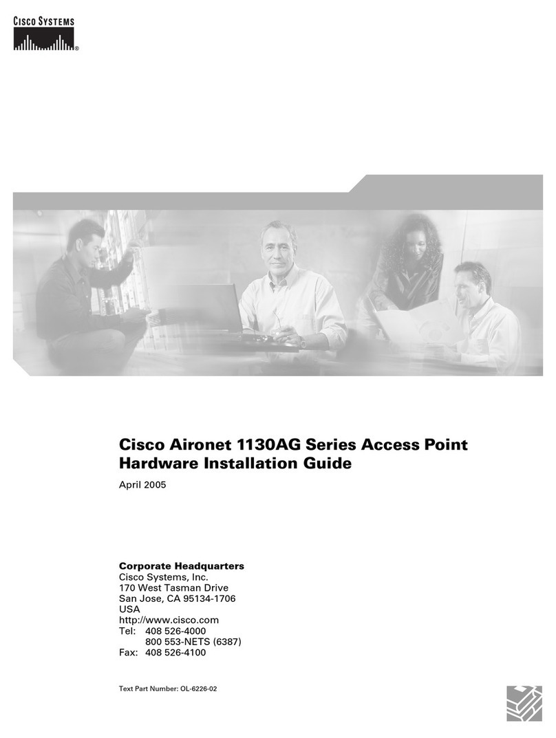 Cisco 1130AG - Aironet - Wireless Access Point Hardware installation guide