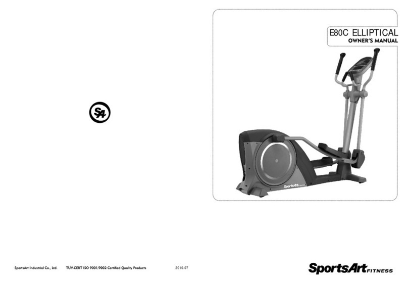 SPORTS ART E80C ELLIPTICAL owner's manual