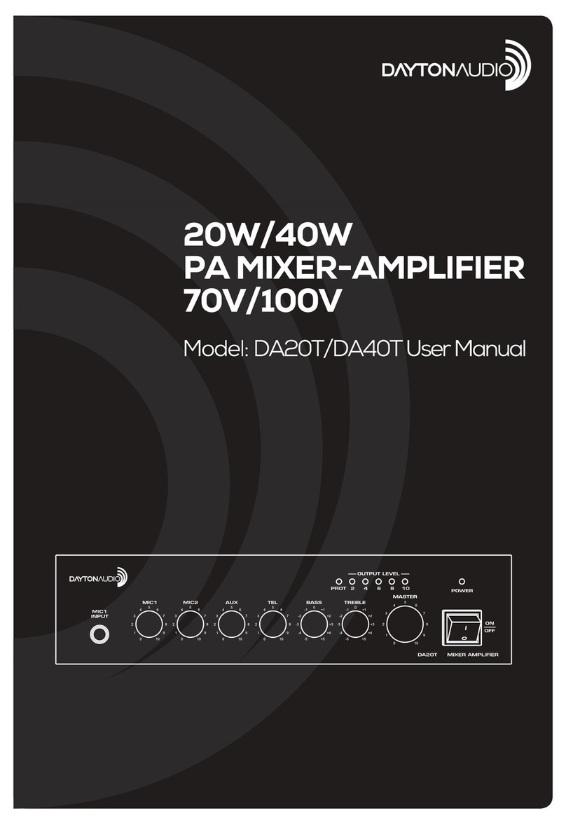 DaytonAudio DA20T user manual