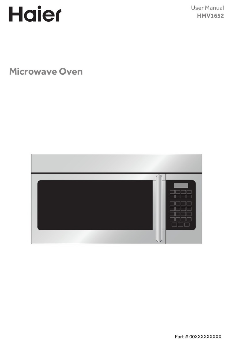 Haier HMV1652 Use and care guide