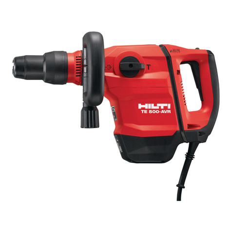 Hilti TE 500 operating instructions
