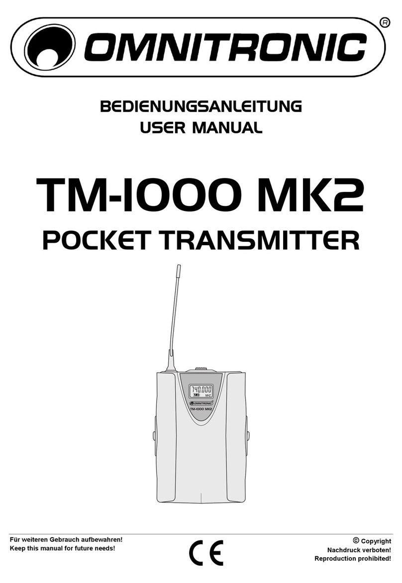 Omnitronic TM-1000 MK2 User manual Omnitronic TM-1000 MK2 User manual