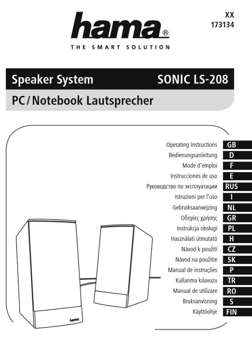 Hama SONIC LS-208 operating instructions