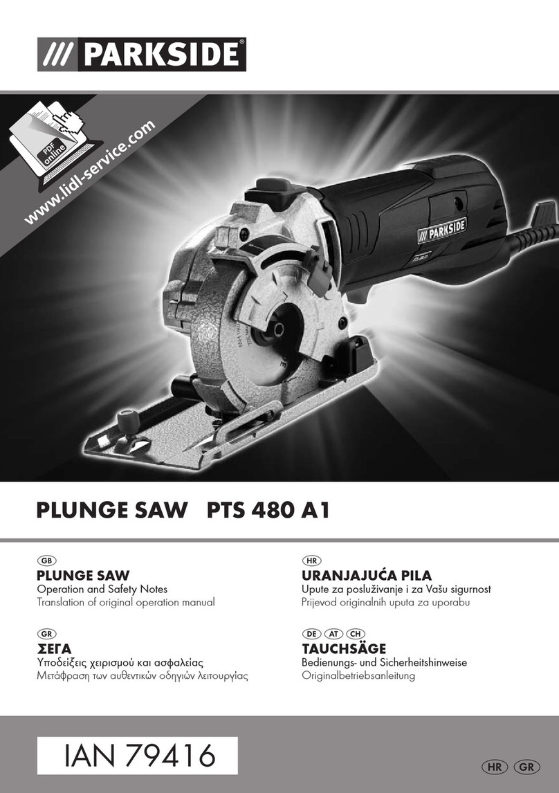 Parkside PTS 480 A1 original operation manual
